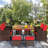 Negril 8 - Person Acacia Wicker Patio Dining Set with Square Table , Cushions Included-2047571671