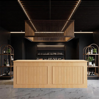 Classic Retro Bar Counter – Sophisticated Multi-Use for Bars Lounges Pubs and Commercial Entertainment Areas