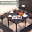 HDPE Picnic Table Bench Set With Umbrella Hole For 6-8-747593414