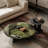 Modern Nested Coffee Tables, Minimalist Style Living Room Center Table In Green And Black For Living Room Lounge Office