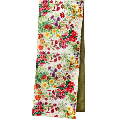 Floral 100% Cotton Table Runner