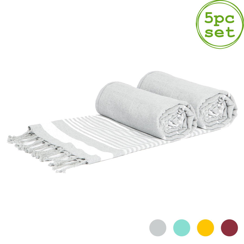 Nicola Spring - Deluxe Turkish Cotton Bath Towels - 162 x 90cm, Grey