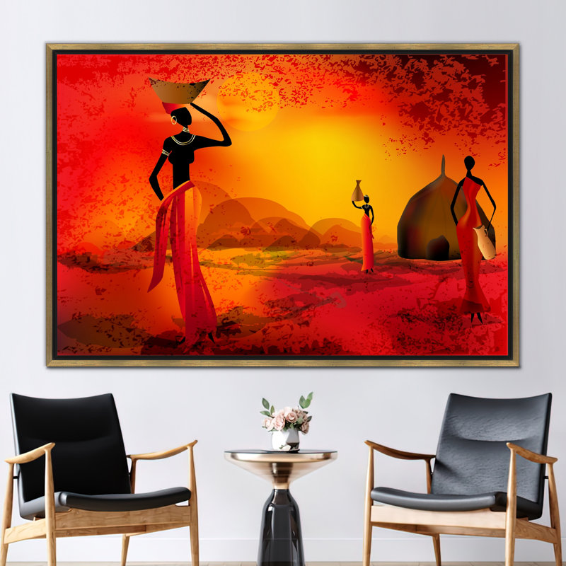Print on Canvas, Gold Floater Framed, 80 cm H x 110 cm W