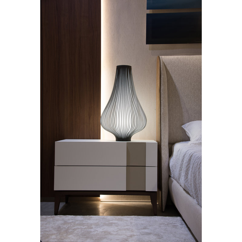 Blossom Table Lamp, Dark Gray, 28" H x 20" W x 20" D