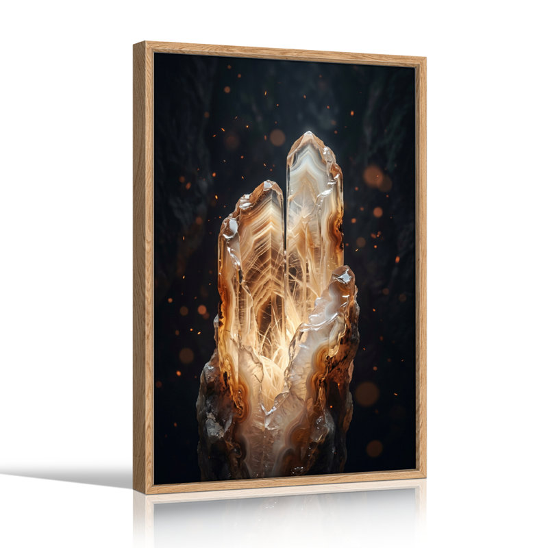 Ensemble de 1 tableau sur toile Crystal Glow, 48"H x 32"W, Naturel