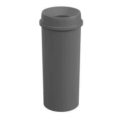 Poubelle commerciale en plastique 22 gallons avec couvercle à entonnoir
