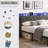 Ilenas 42" Bed with RGB lighting and charging-24147307