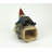 Argan cast resin gnome gutter downspout cover outdoor garden statue, hand-painted multicolored — 9.25 x 5.25 x 9 inches