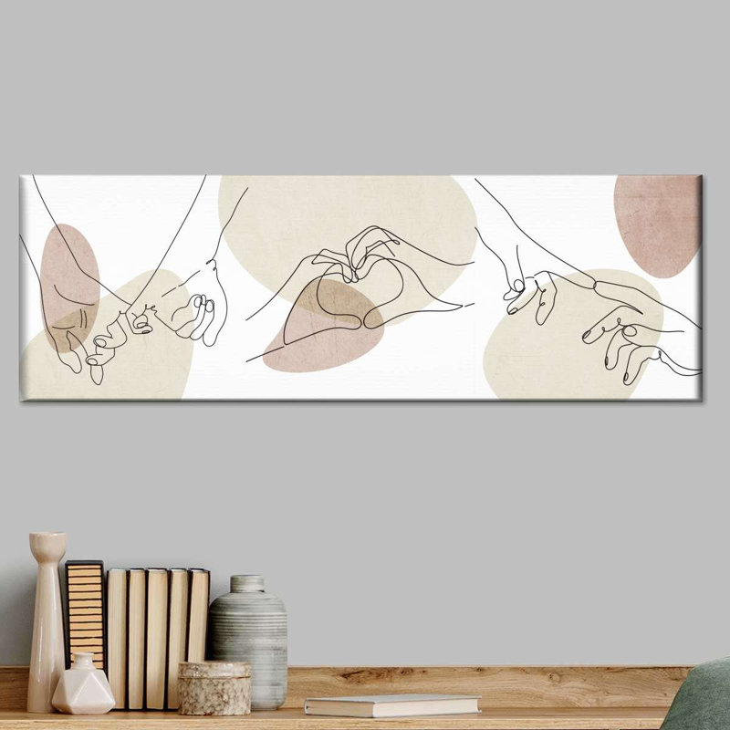 «Lovers Hands», reproduction sur toile, H 8 po x l 24 po x P 1 po