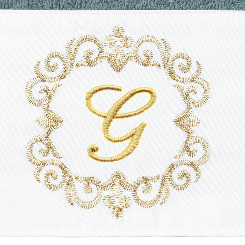 Winston Porter 100% Turkish Cotton MONICA 2PC Embellished Hand Towel Set, G