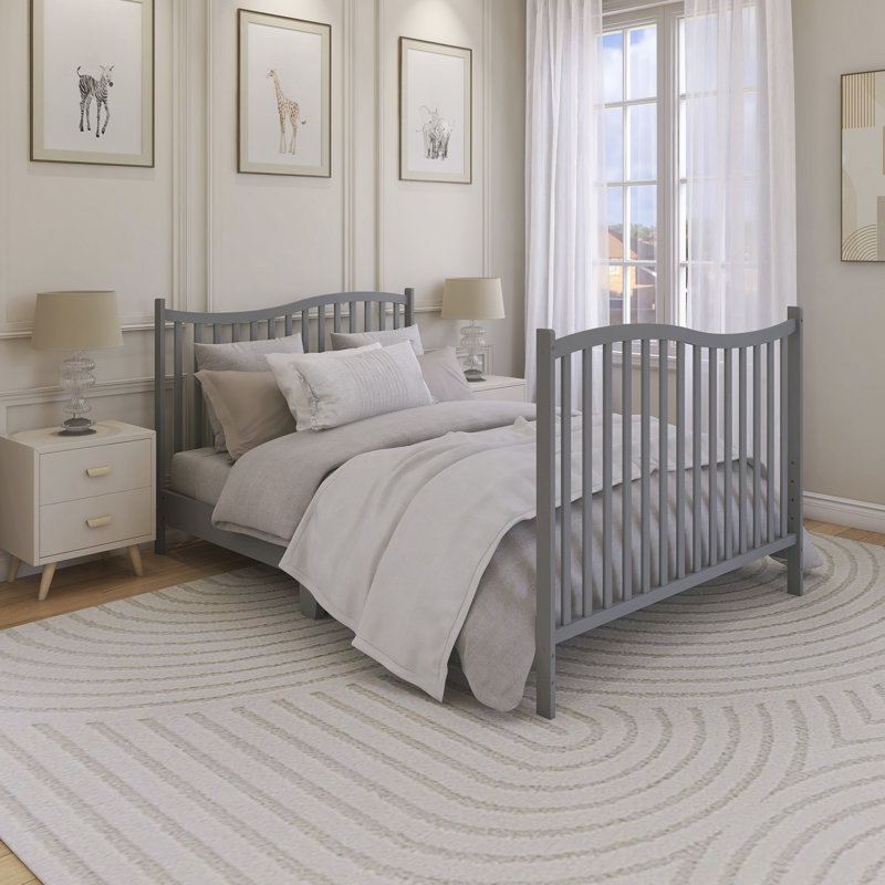 Lit de bébé convertible 5-en-1 Chelsea, Gris
