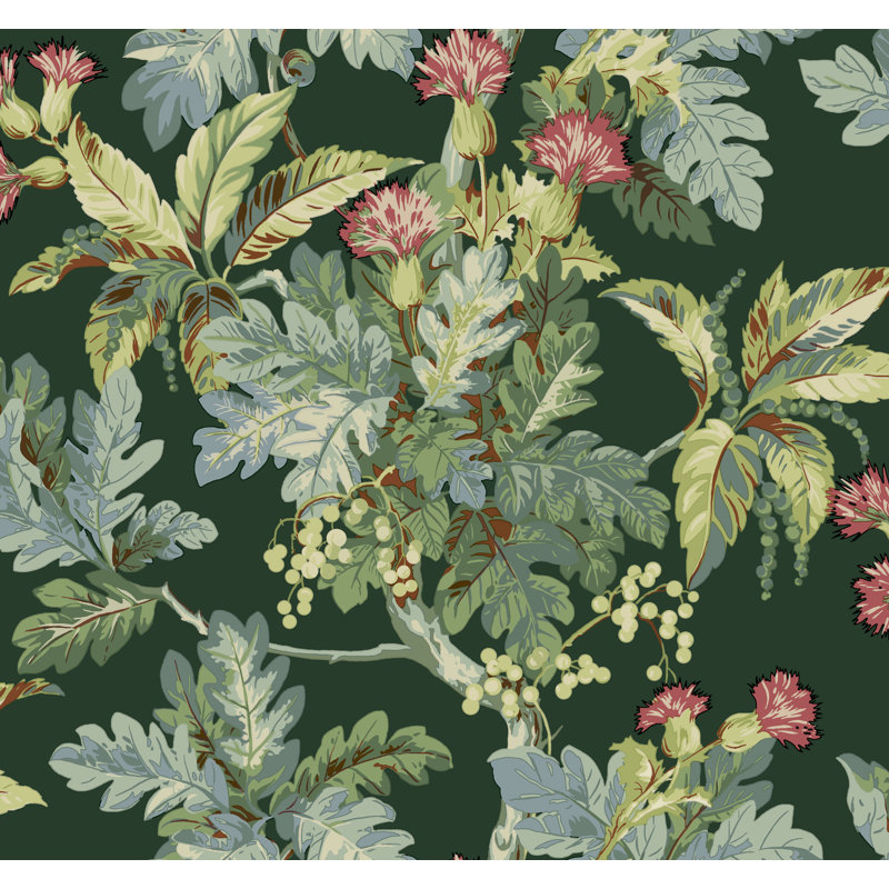 Papier peint Helbon, Vert