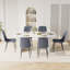 Ensemble de table de salle à manger 70,9 po Marble Texture-1587023303-1587023304-1587475903
