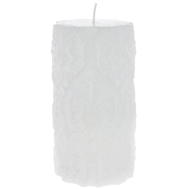 Unscented Pillar Candle, White