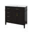 Meuble-lavabo 36 po avec lavabo, ensemble de meuble-lavabo autoportant avec tiroir rabattable, 3 tiroirs et tablette réglable-388204340