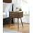 Mid-century Modern Wood Chairside End Table, Set Of Two
