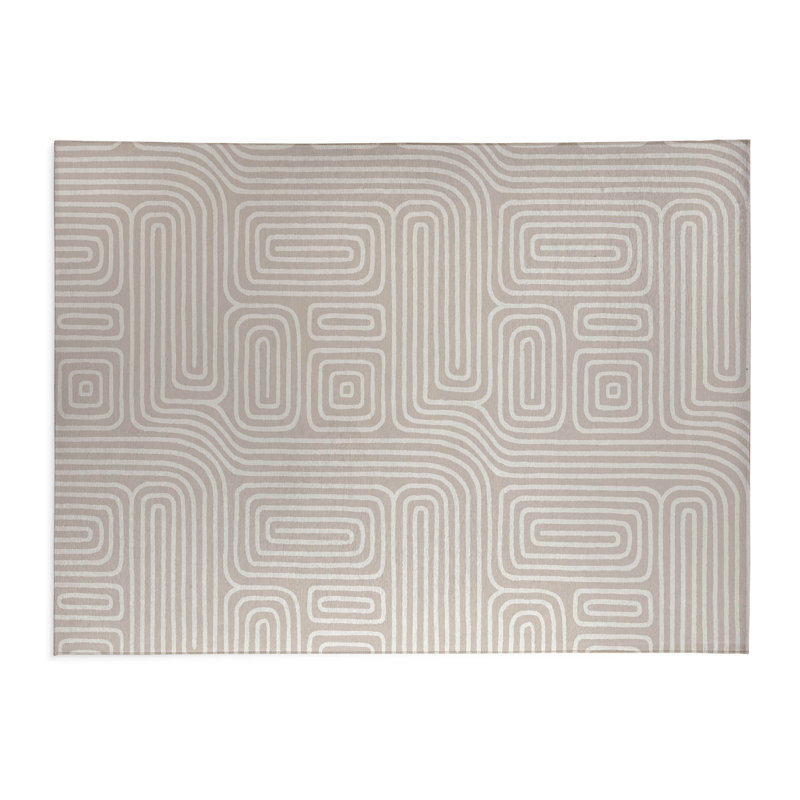 Timeless Walk Activity Mat, Rectangle 4' x 6', Taupe