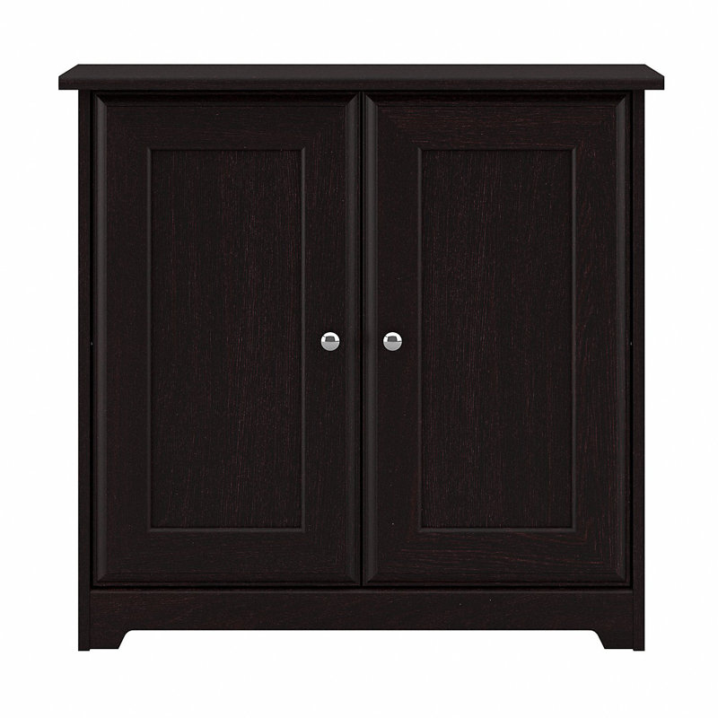 Armoire de rangement à 2 tablettes Huckins, Chêne espresso