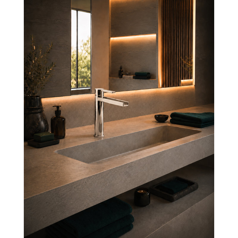 Capri Single-handle Bathroom Faucet, Polished Nickel