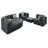 6 - Person Modular Patio Conversation Set with Cushions-2124517436-2124517437