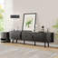 Meuble télé 69 pouces de style Mid-Century avec tiroirs et tablettes de rangement, meuble télé cannelé conçu pour les téléviseurs de 55 po à 75 po. Meuble audio-vidéo en bois pour le salon et la chambre à coucher, console média et table télé