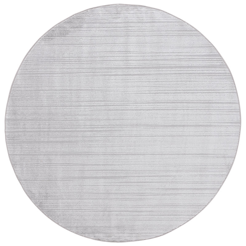 Fiza Performance Solid Color Rug, Round 6'7"