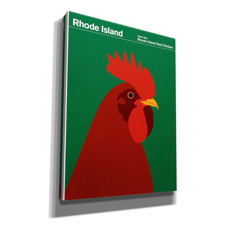 «State Posters 17» sur toile par Print Collection, H 16 po x l 12 po x P 0,75 po