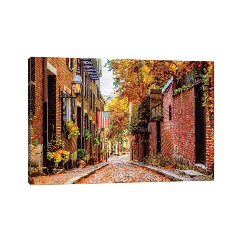 Boston In Autumn by Susanne Kremer - Wrapped Canvas Gallery-Wrapped Canvas Giclée, 20.32cm H x 20.32cm W