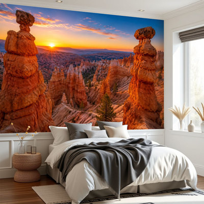 Papier peint adhésif autocollant amovible Bryce Sunrise