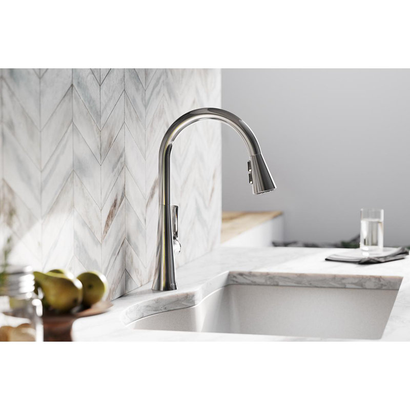 Harmony Pull Down Single Handle Kitchen Faucet, Chrome
