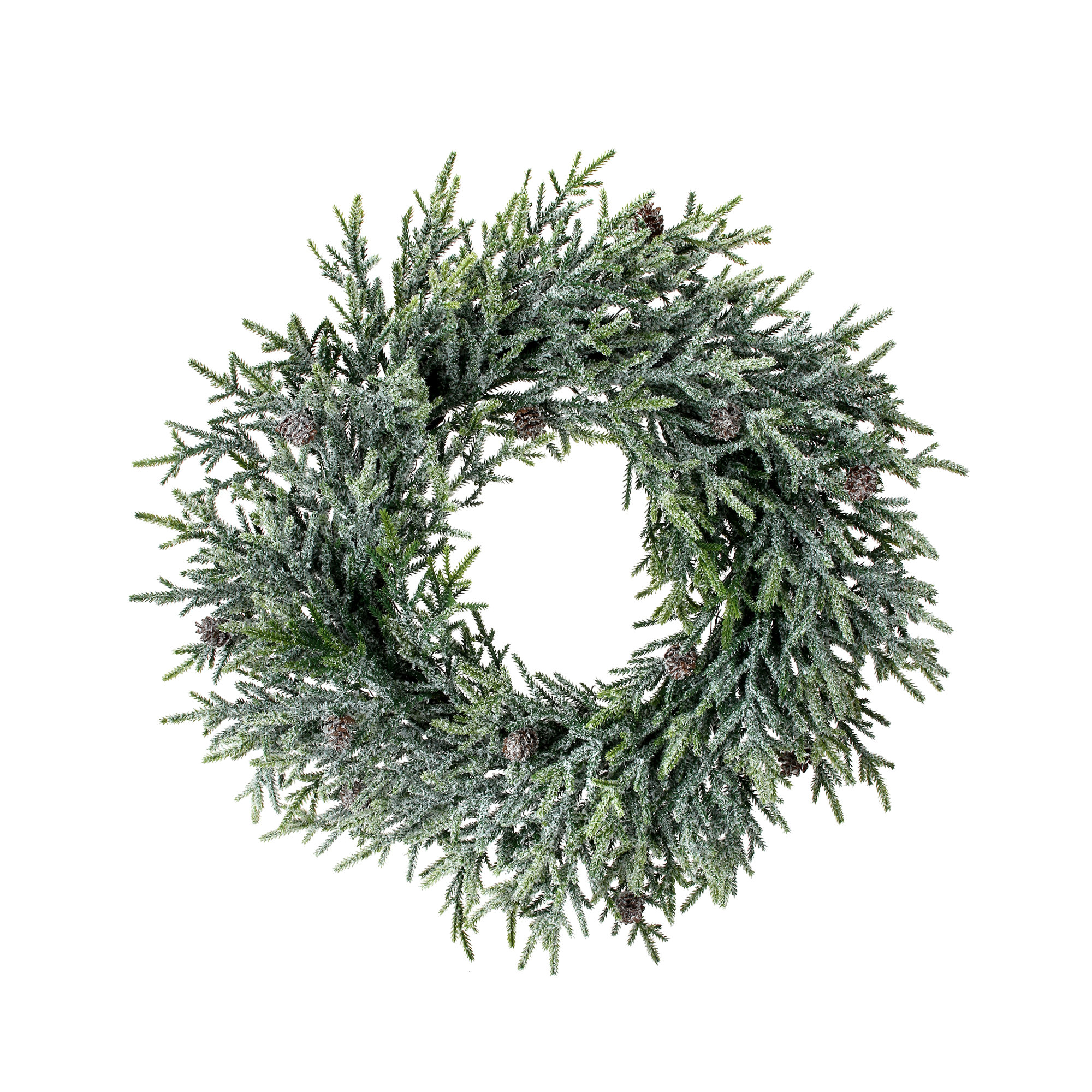 20'' Faux Fir Polyethylene Plastic Wreath