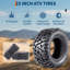 Pneus tout-terrain pour VTT / UTV Deep Step, 25 x 10-12 po 6PR Tubeless, ensemble de boue et de sable tout-terrain haute performance
