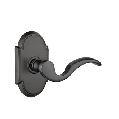 Wave/Drop Privacy (Bed & Bath) Door Lever with Arch Rosette