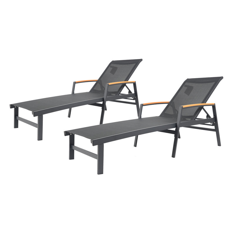 CHAISE LUNGE, ensemble de 2