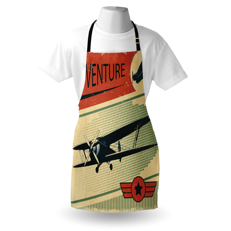 No Pattern Bib Apron