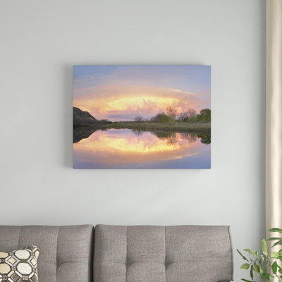 Storm Clouds and South Llano River' Photographic Print on Canvas -  East Urban Home, URBH7895 38405030