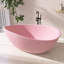 63 po X 38 po Baignoire de trempage autoportante en acrylique en rose mat avec drain en chrome poli-121903785