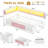 Twin XL Daybed with 6 Drawers LED Corner Bed with Bookcase & Charging Station Metal Platform Bed Frame for Bedroom, Guest Room, Pink-319210201-319753337