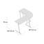 Appel L-Shaped Metal Base Writing Desk-32086588