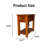 Nightstand With Drawer and Shelf