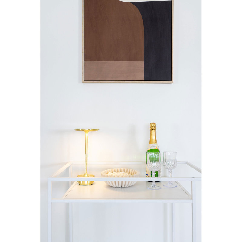 Artique Steel, Particle Board, Melamine Foil Bar Cart