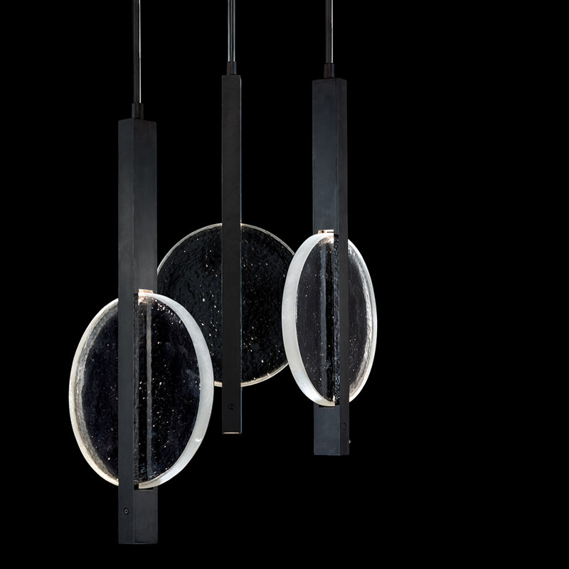 Luminaire suspendu 16 po Selene, Noir
