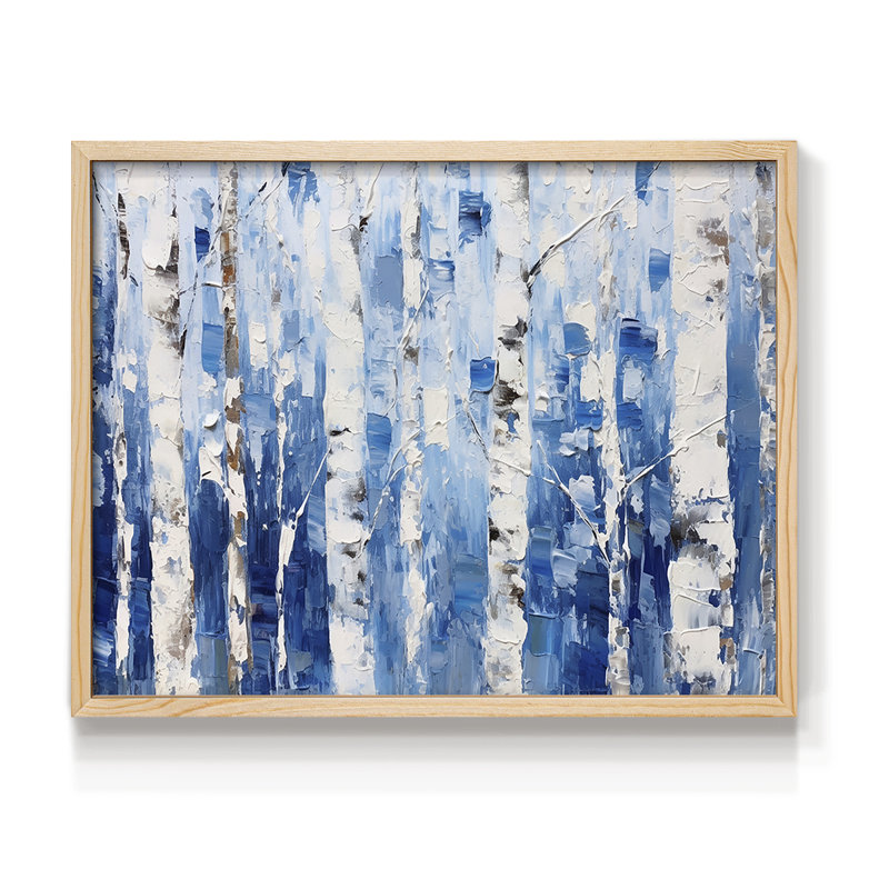 Abstrait, série Cxxxv, reproduction encadrée, Naturel, H 16 po x l 20 po