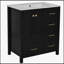 Meuble-lavabo 30 po avec lavabo en céramique-415341799