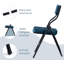 Ensemble de 4 chaises pliantes rembourrées - Chaises de salle à manger rembourrées portables pour les invités-1917156428