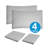 Polka Dot Printed Microfiber Sheet Set-16874900-16939563
