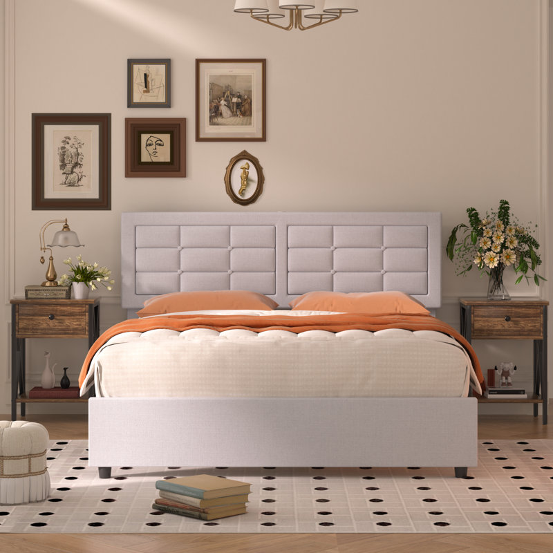 Ensemble de chambre à coucher 3 pièces, Grand, Brown