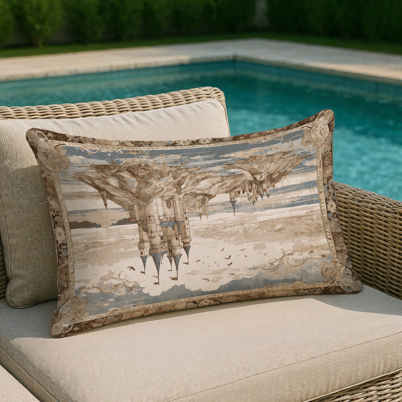 Timeless Citadel Indoor And Outdoor Throw Pillow, Rectangle 14"H x 20"W