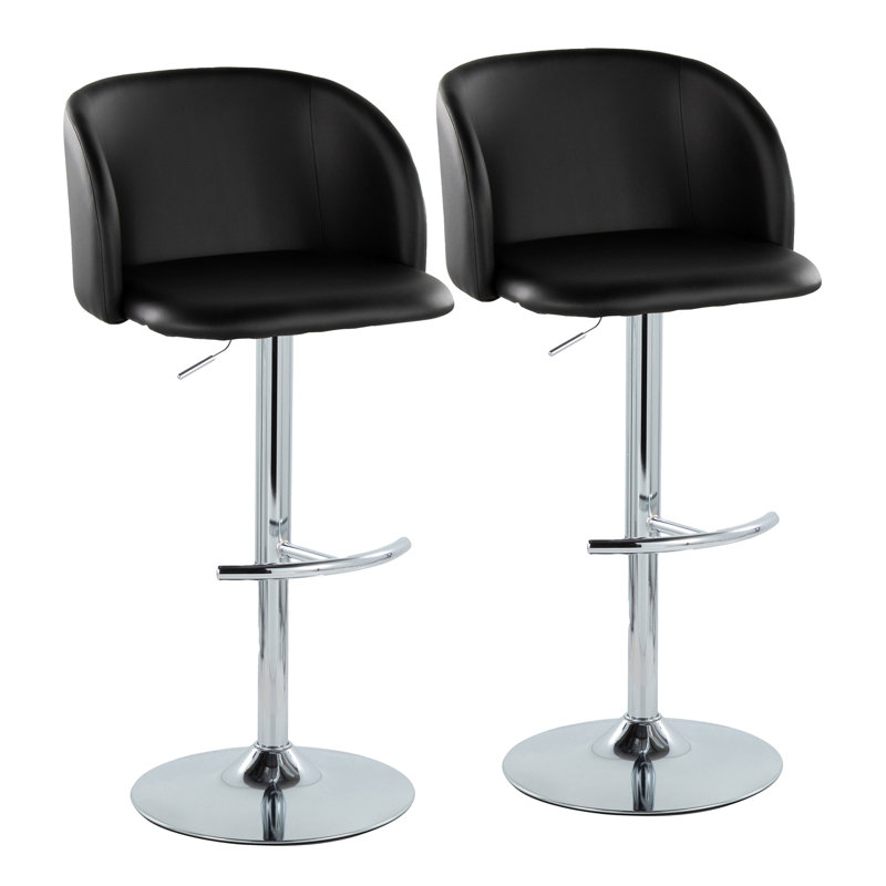 Tabouret de bar réglable, Blanc