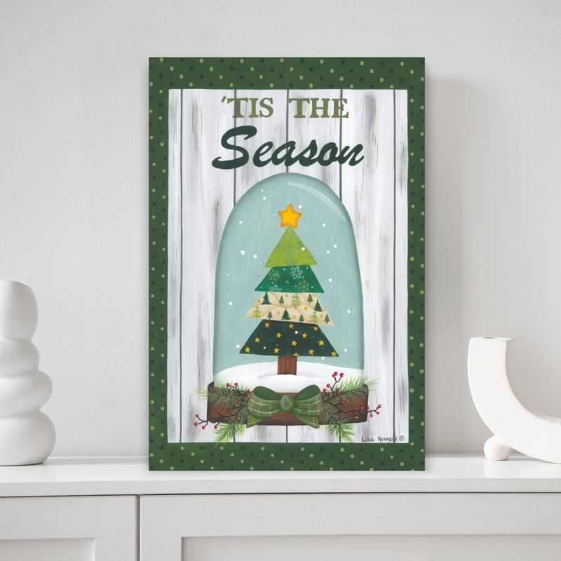 Tree Snow Globe 1 Piece Wrapped Canvas Wall Art, 45.72cm H x 30.48cm W